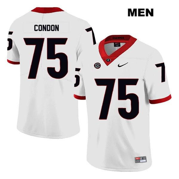 Georgia Bulldogs Men's Owen Condon #75 NCAA Legend Authentic White Nike Stitched College Football Jersey RHO6656CH